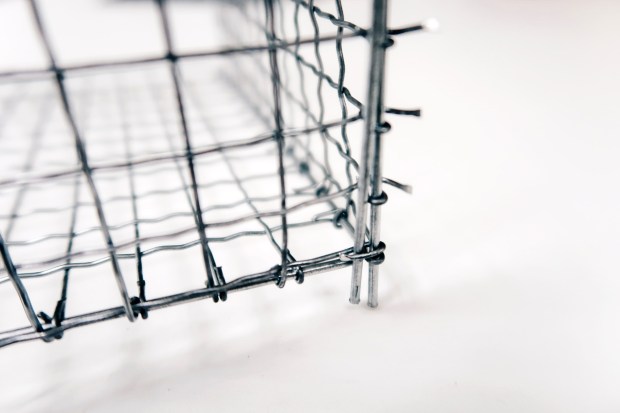 DIY 收納擺飾小黑鐵籃：製作過程