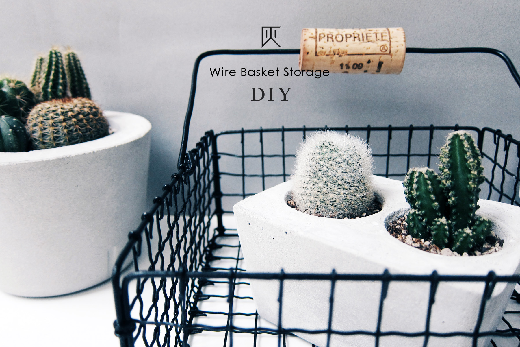 DIY 復古雜貨・收納擺飾小黑鐵籃