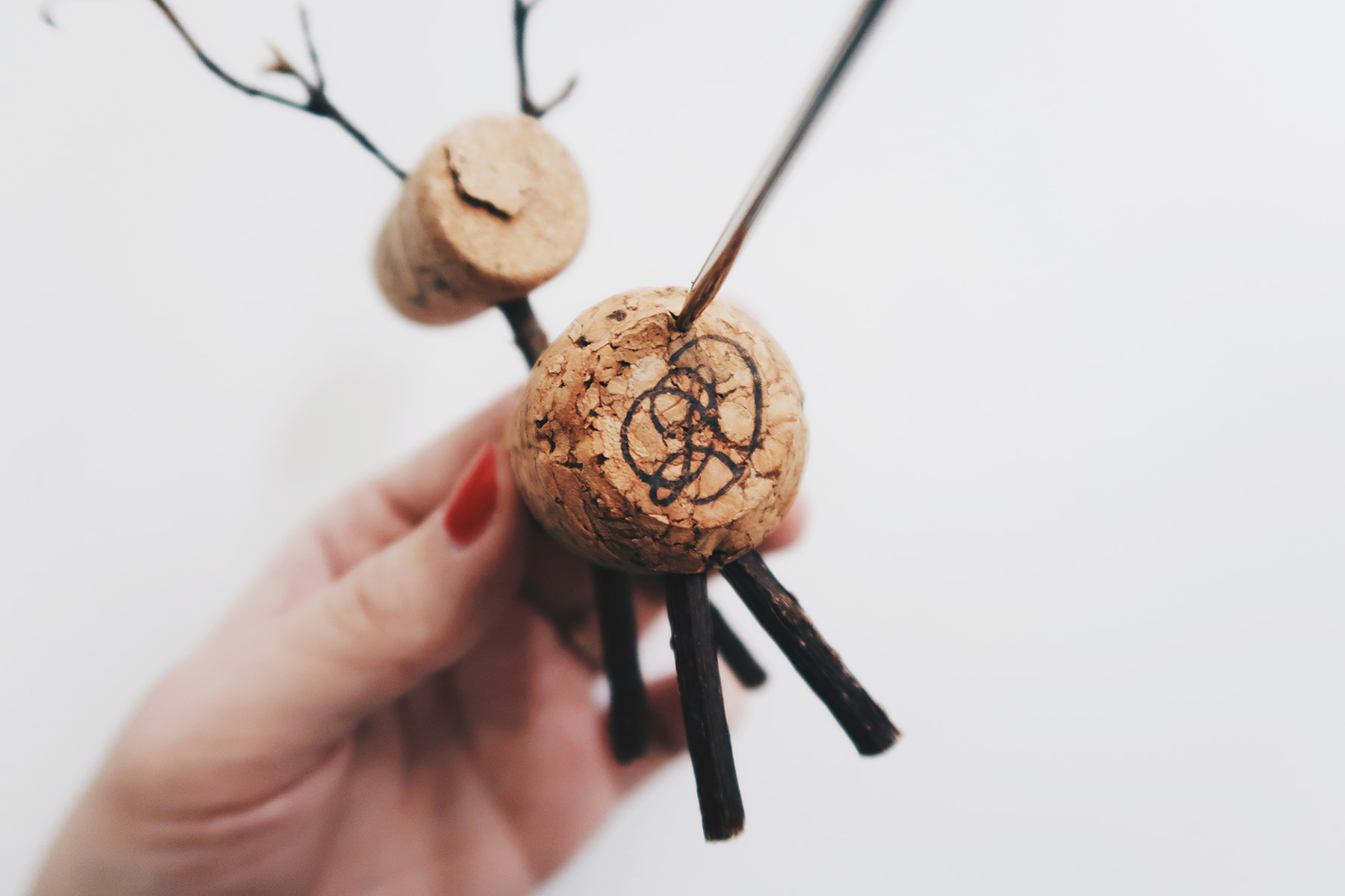 / 灰調 / DIY 手作小教學：聖誕節軟木塞小麋鹿 Step4