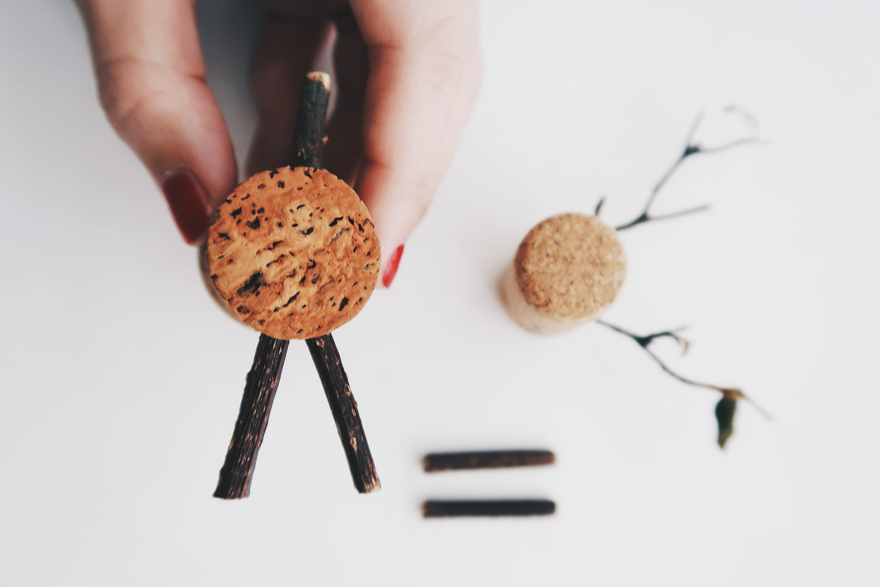 / 灰調 / DIY 手作小教學：聖誕節軟木塞小麋鹿 Step3