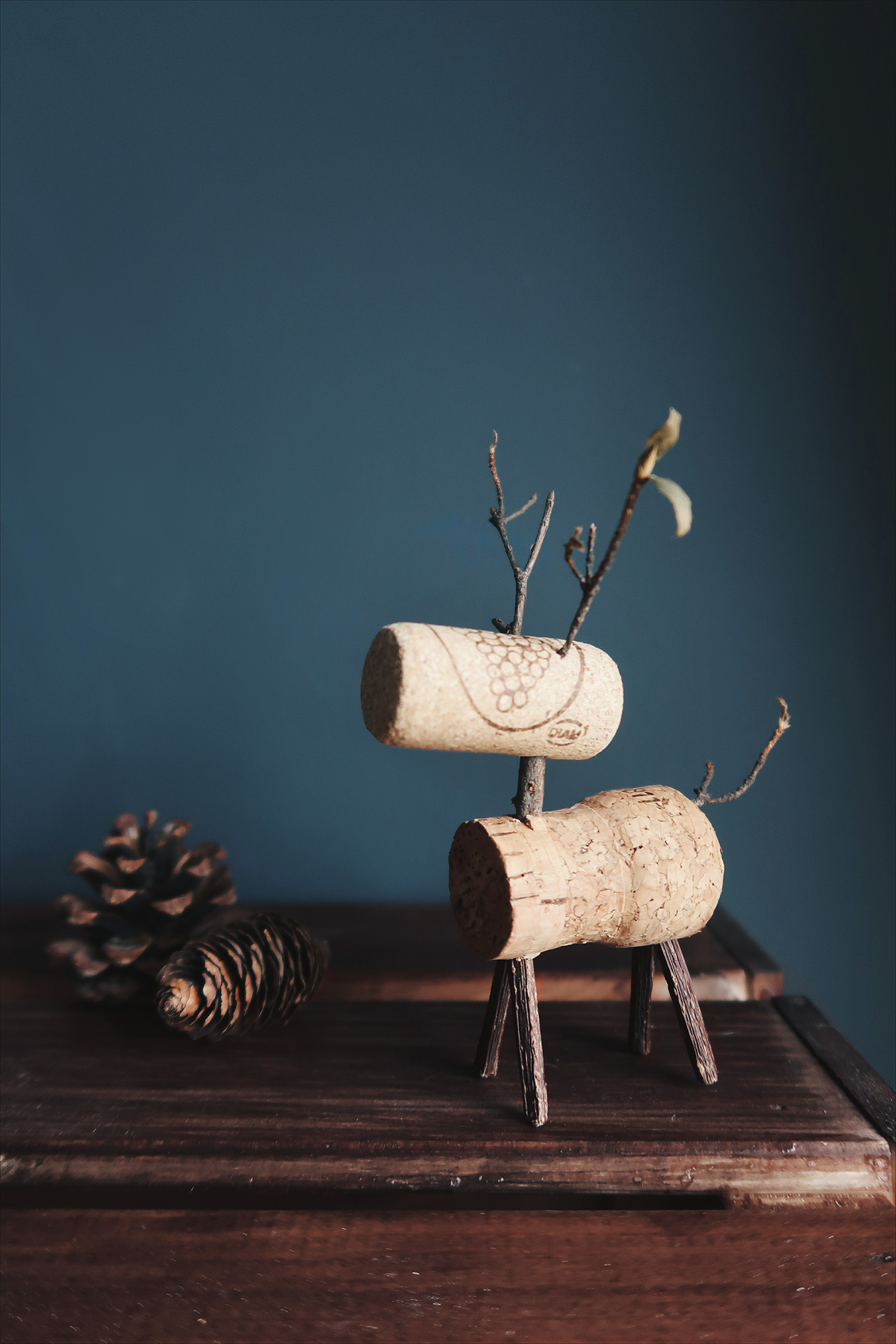 Xmas手作軟木塞小麋鹿