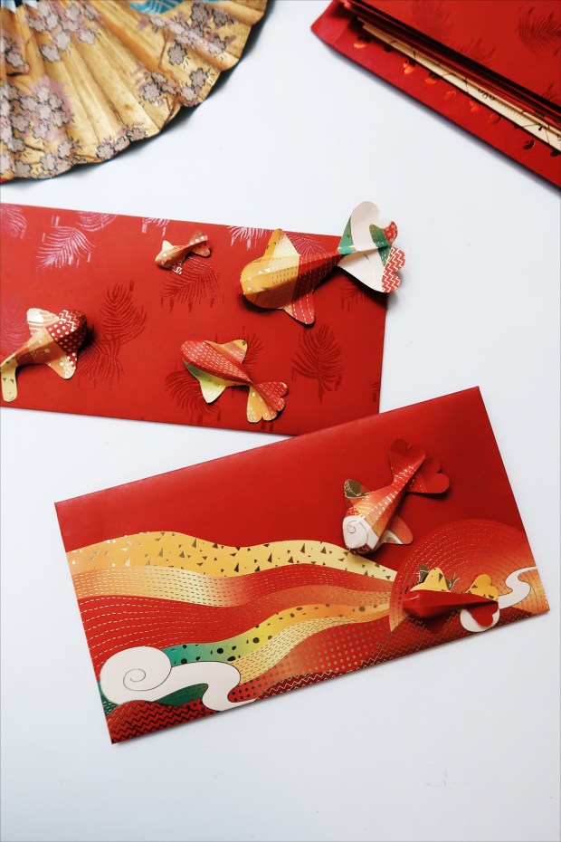 紙錦鯉紅包袋 DIY