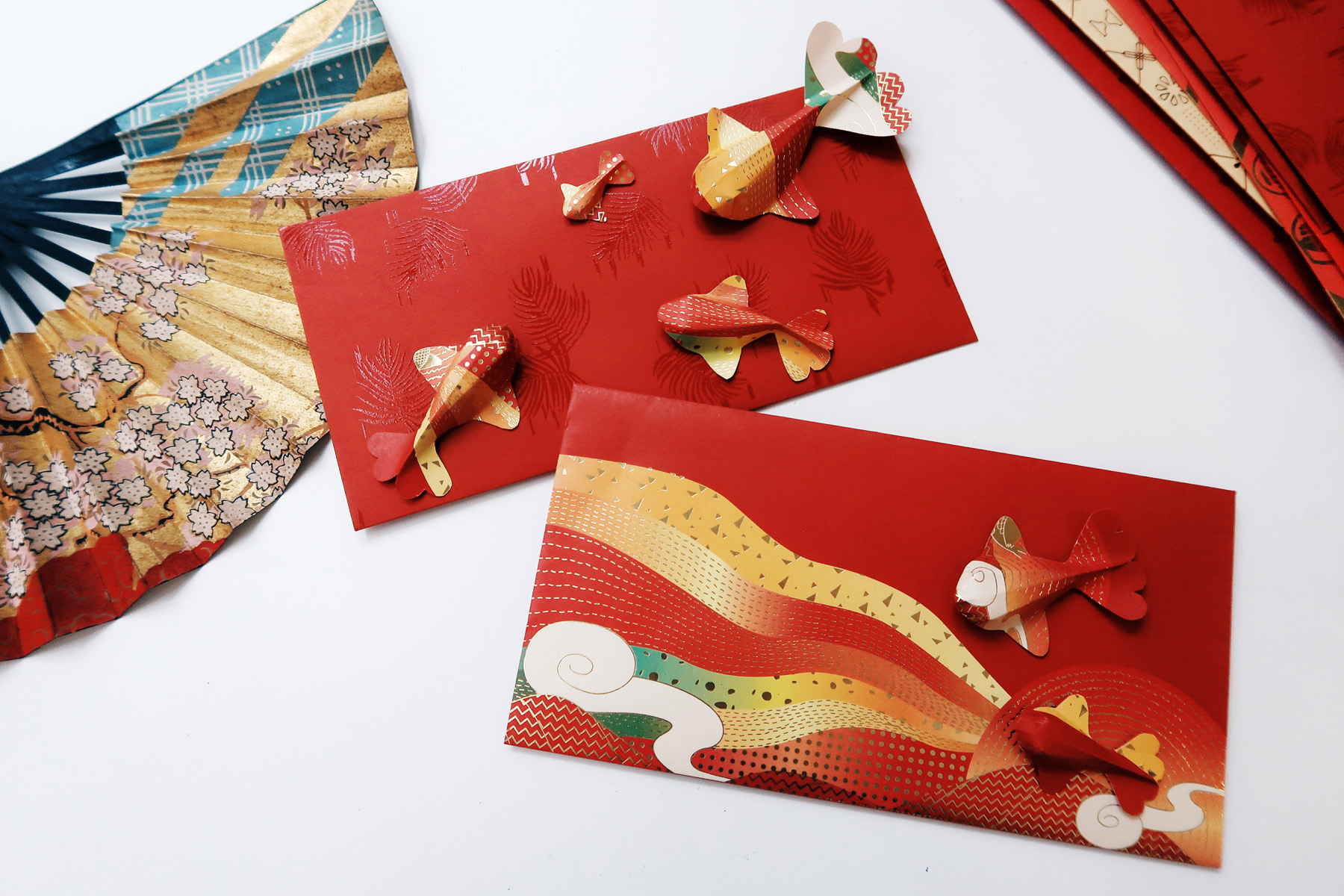 / 灰調 / DIY手作小教學：年年有餘/魚紅包袋