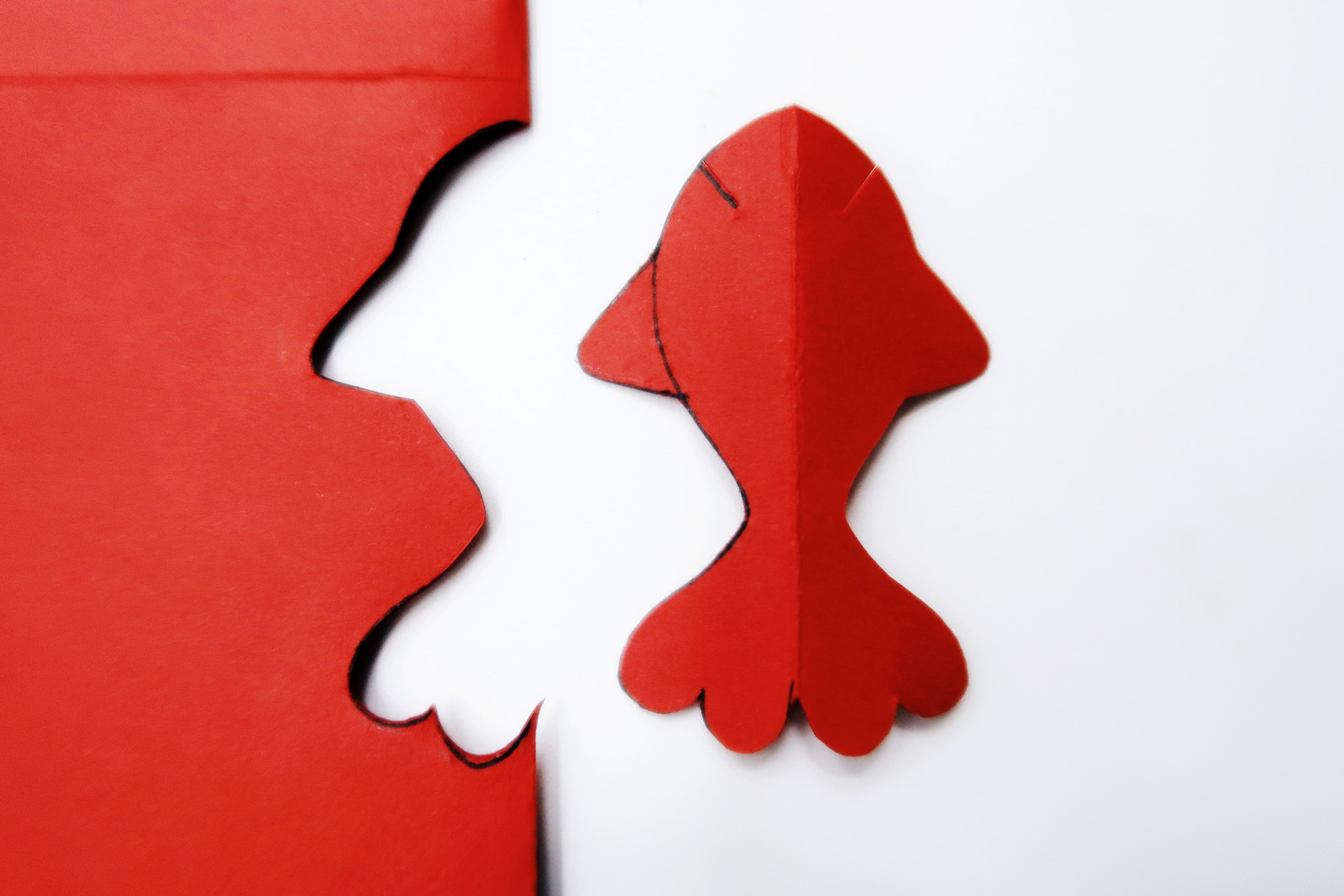 / 灰調 / DIY手作小教學:立體錦鯉紅包袋 - 剪下