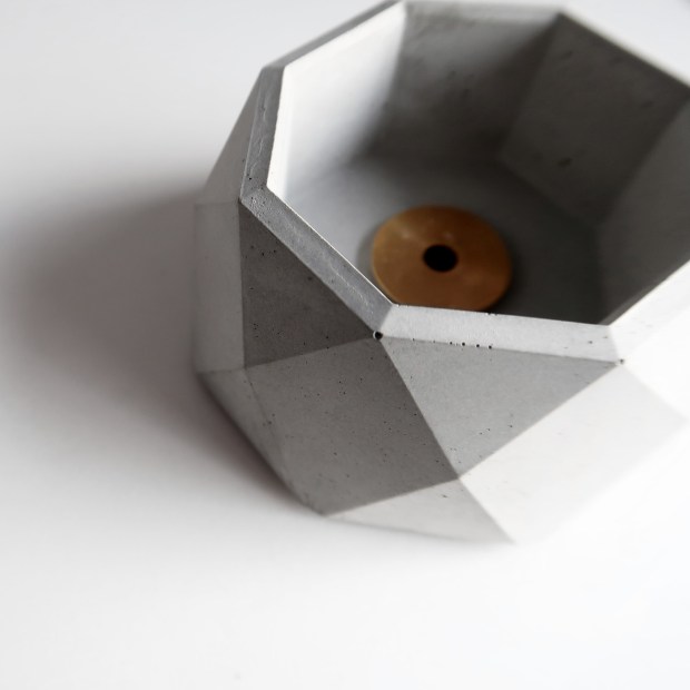 BLOOMING 多用途水泥銅座盆器・線香燭台・收納盤 - 細節