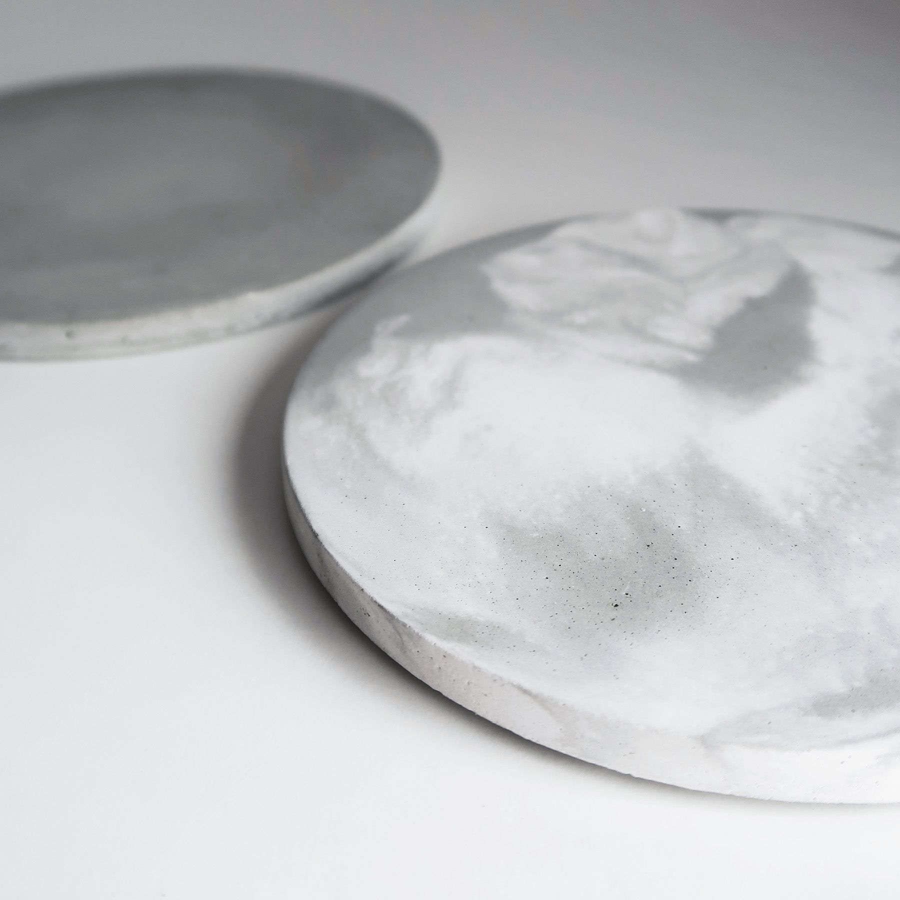 ATMOSPHERE 大氣層灰白紋理水泥吸水杯墊・飾品盤・擺飾