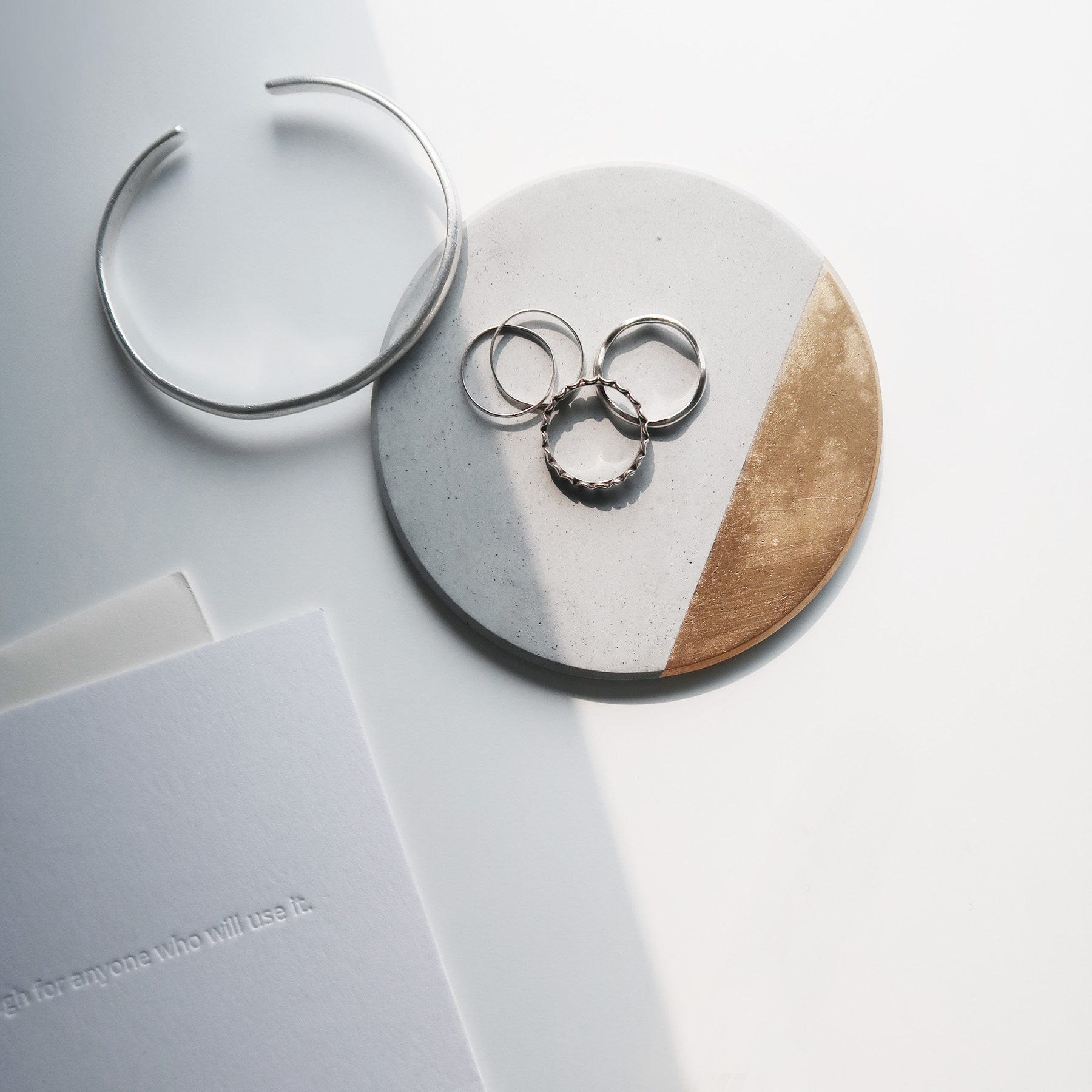 Concrete Decor 水泥設計吸水圓墊・杯墊・飾品盤