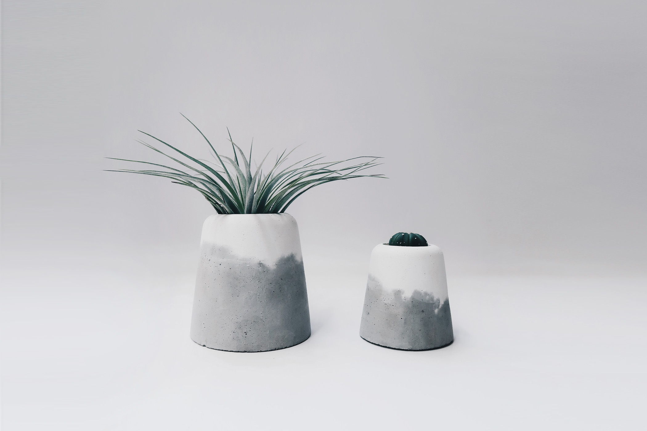 SNOW VOLCANO 大雪火山雙色水泥盆器