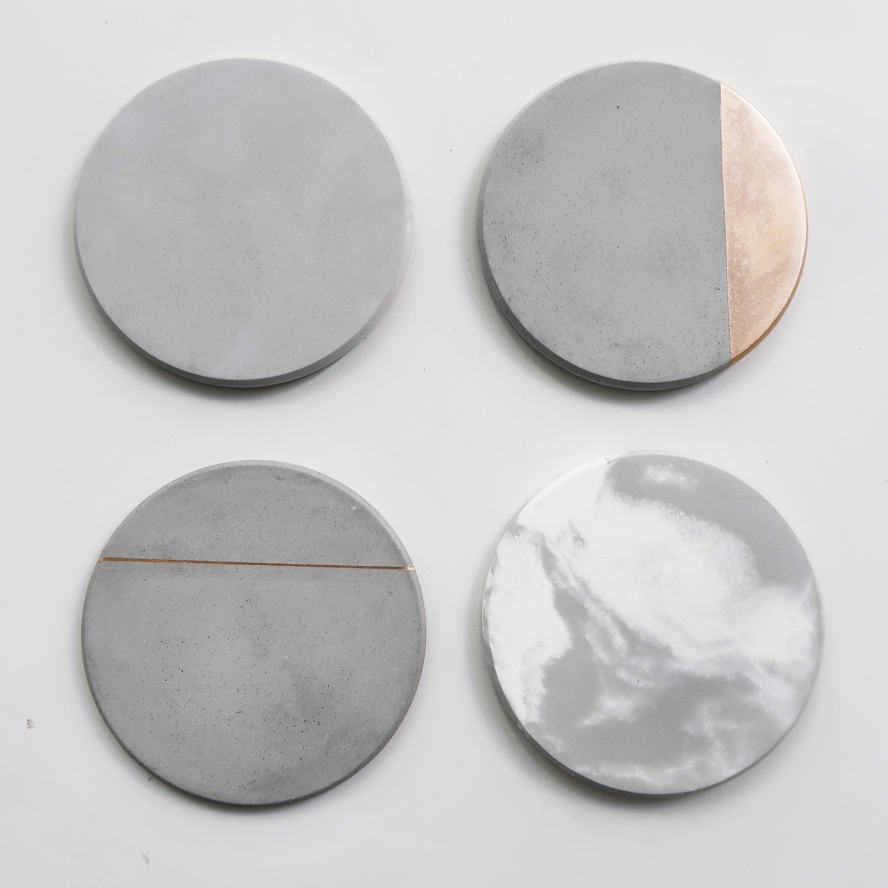 Concrete Design 太陽系倒角設計水泥吸水圓墊・杯墊・飾品盤