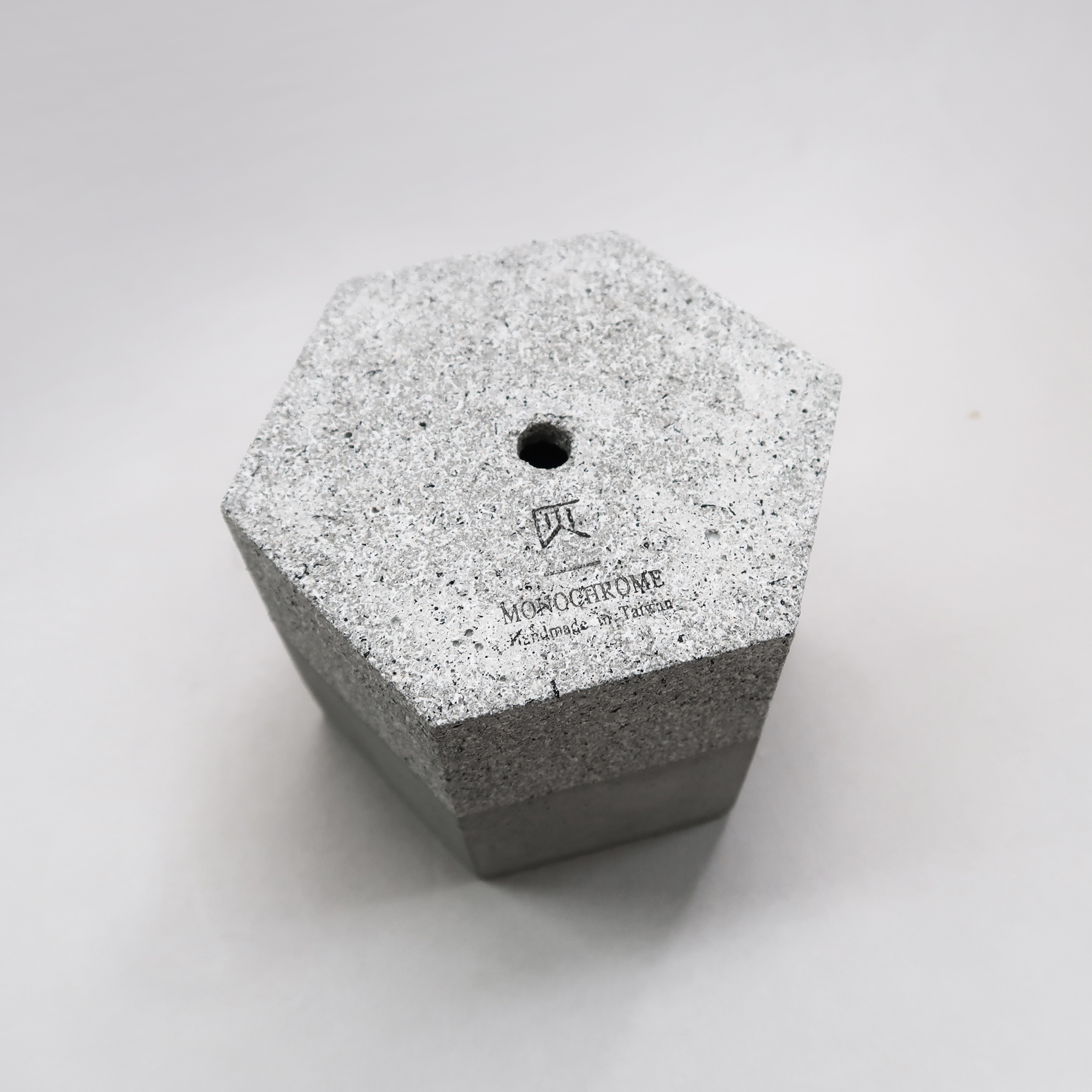 GRANITE 花崗岩六角水泥設計家飾・盆器・盆栽