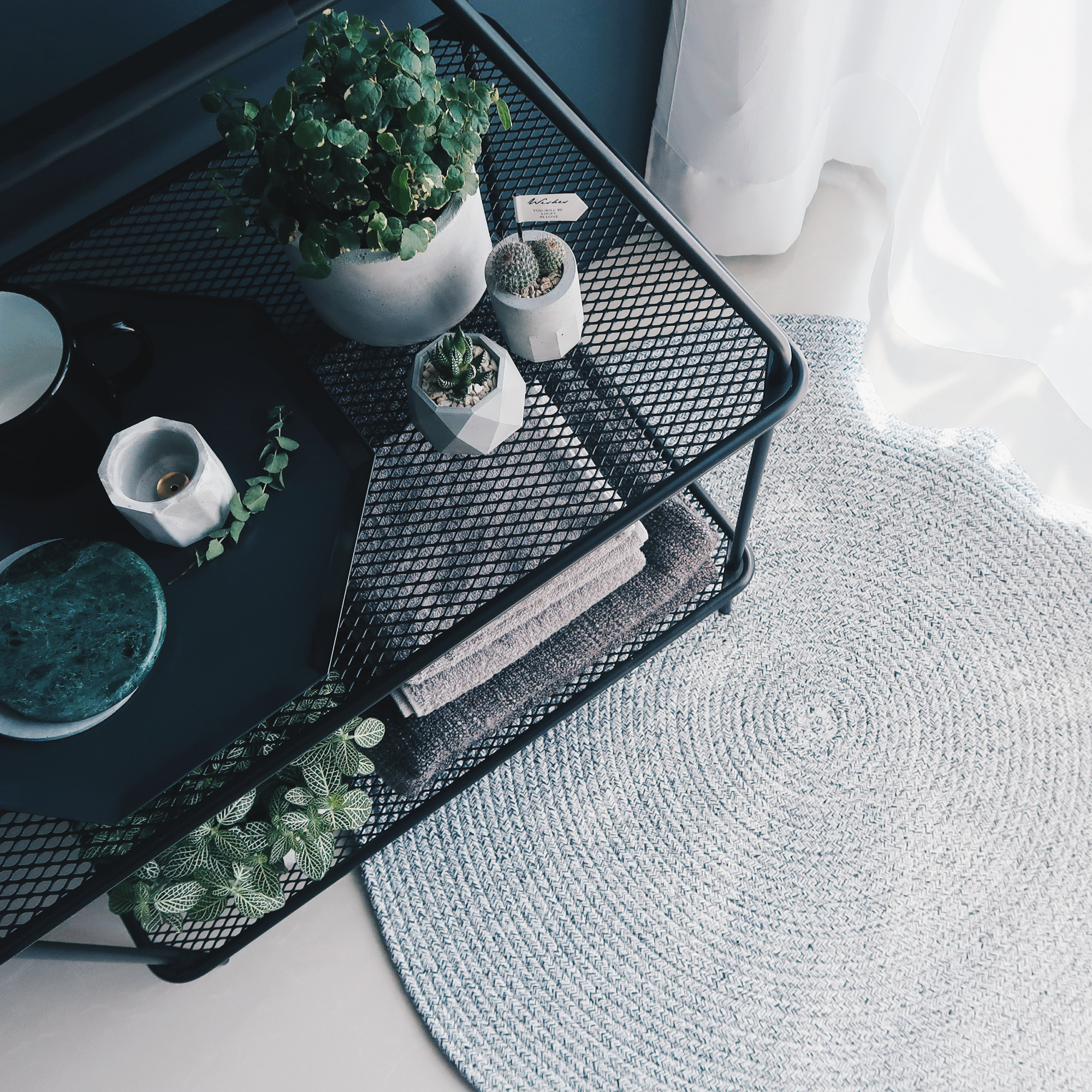 CARRARA 卡拉拉大理石紋水泥黃銅花器・花插・擺飾