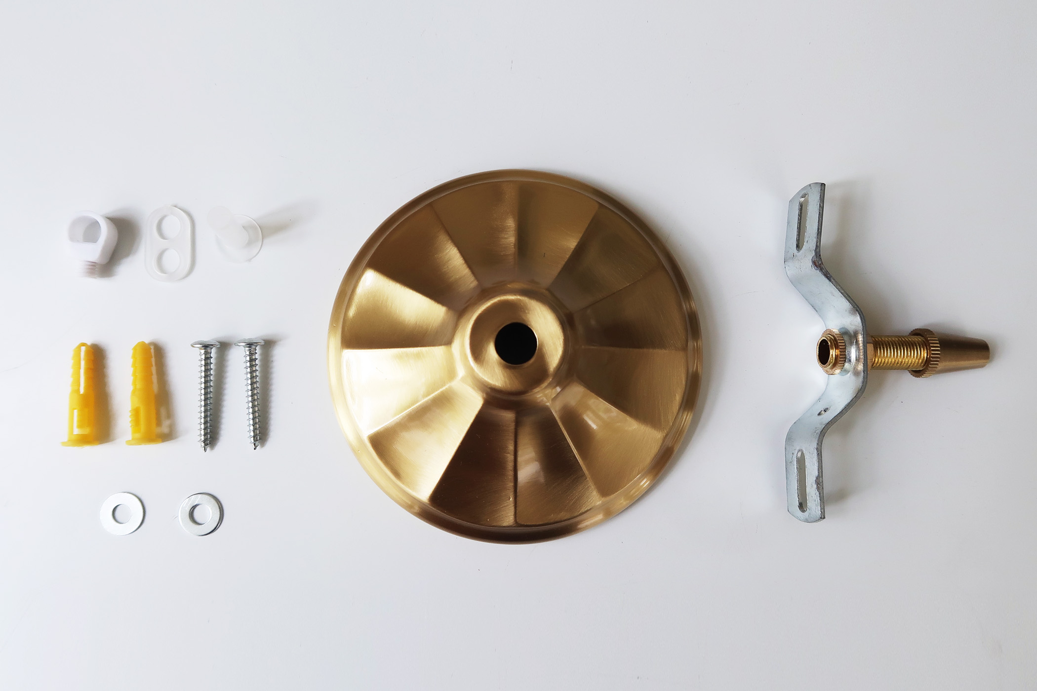 HALO 光圈黃銅六邊型水泥小吊燈