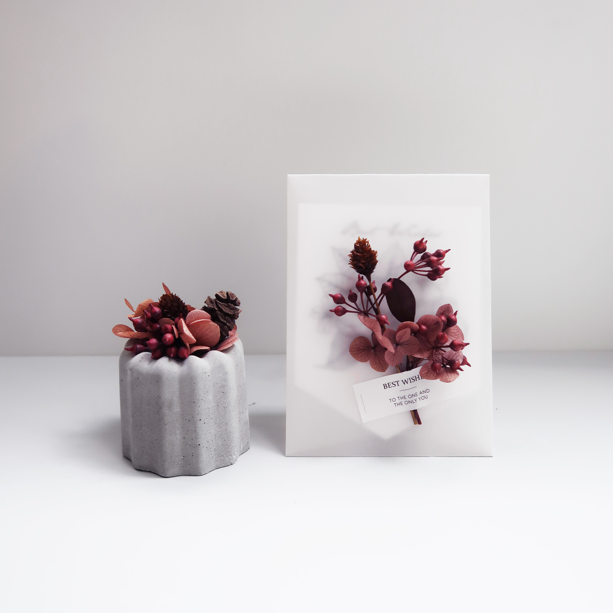 CANELÉ 法式可麗露・乾燥不凋花水泥精油擴香石