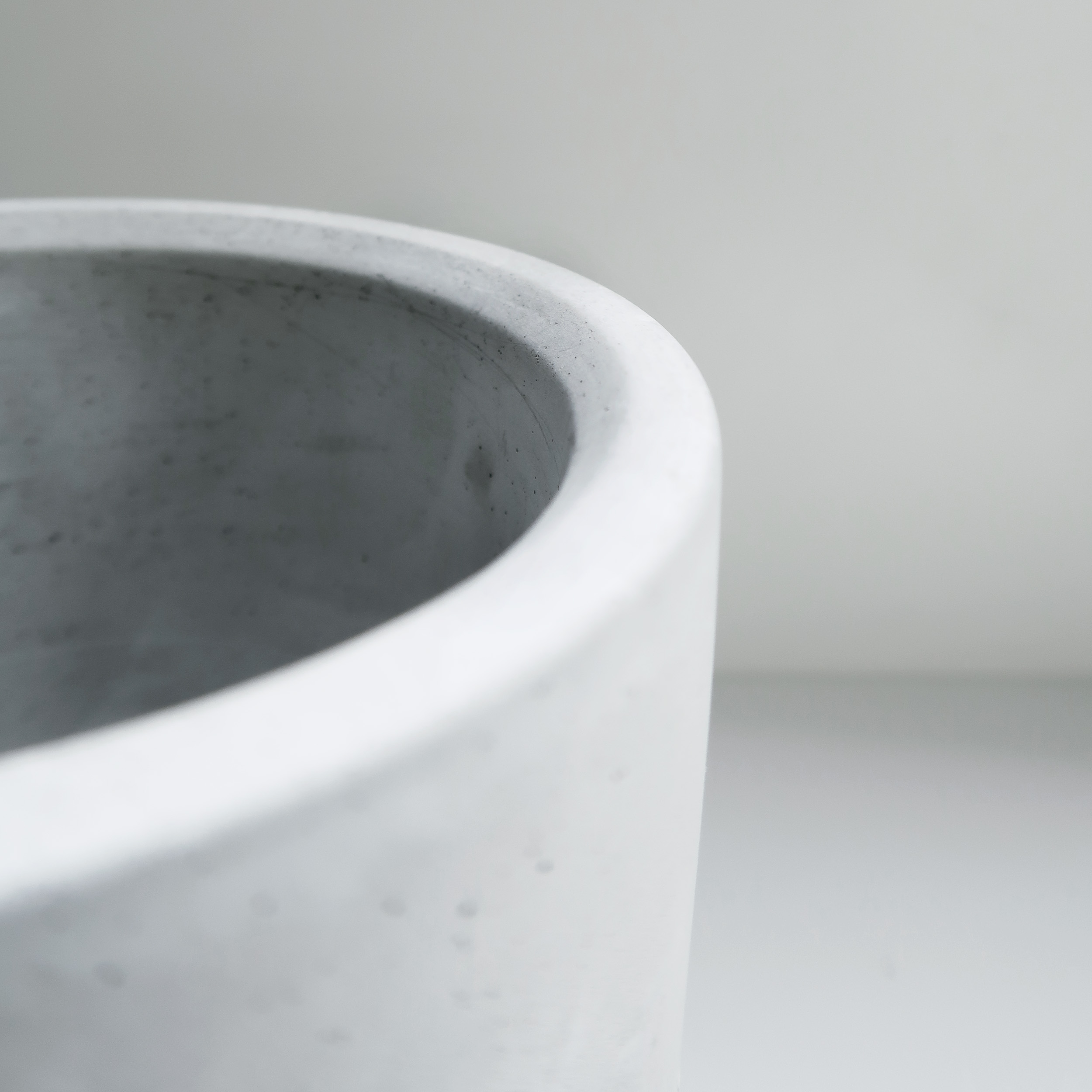 Concrete Design 花崗岩深圓水泥盆器・盆栽