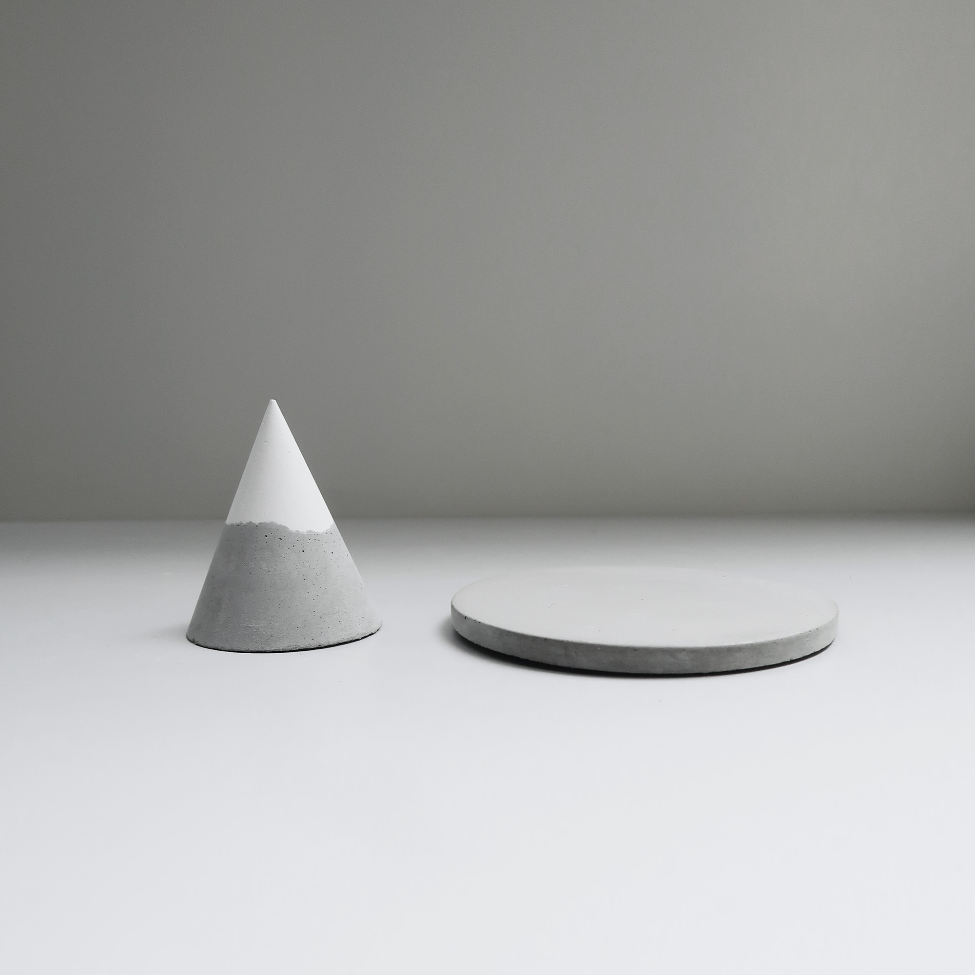 SNOWPACK 小山雪錐形水泥戒指座+飾品盤收納組