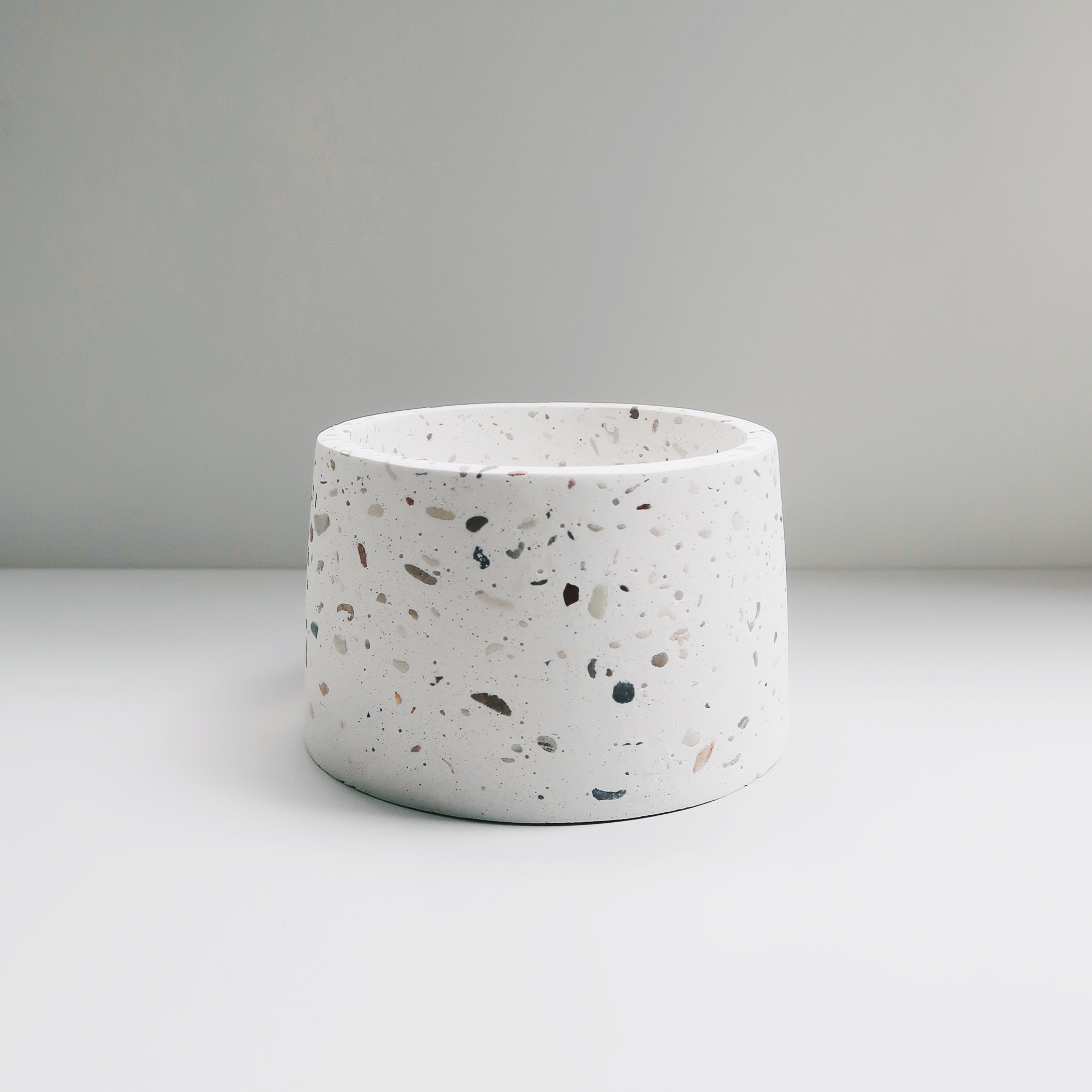 TERRAZZO 水磨石暮色迷霧梯形水泥盆栽・植栽