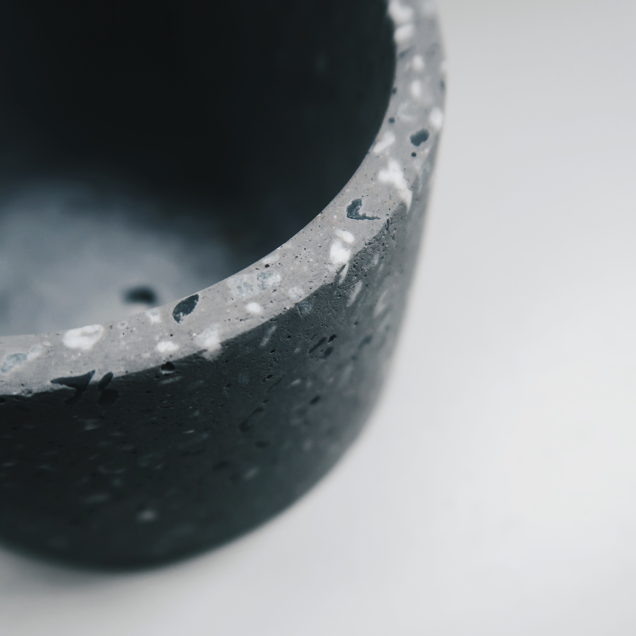 TERRAZZO 水磨石午夜煙灰梯形水泥盆器・盆器・盆栽